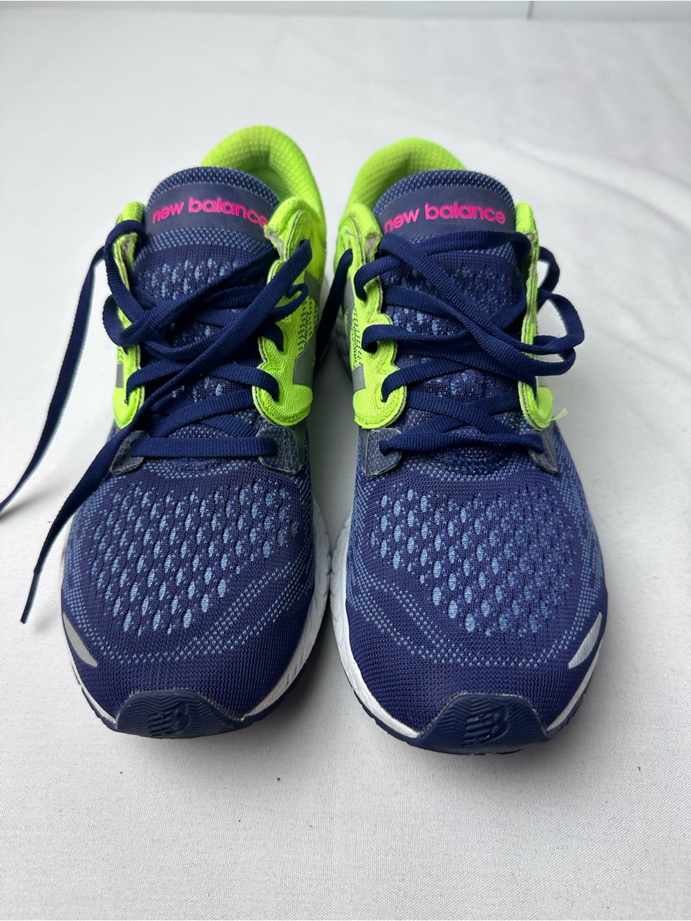 New Balance Zante V3 Fresh Foam Womens 11 Athletic Running Shoe Blue Neon Green